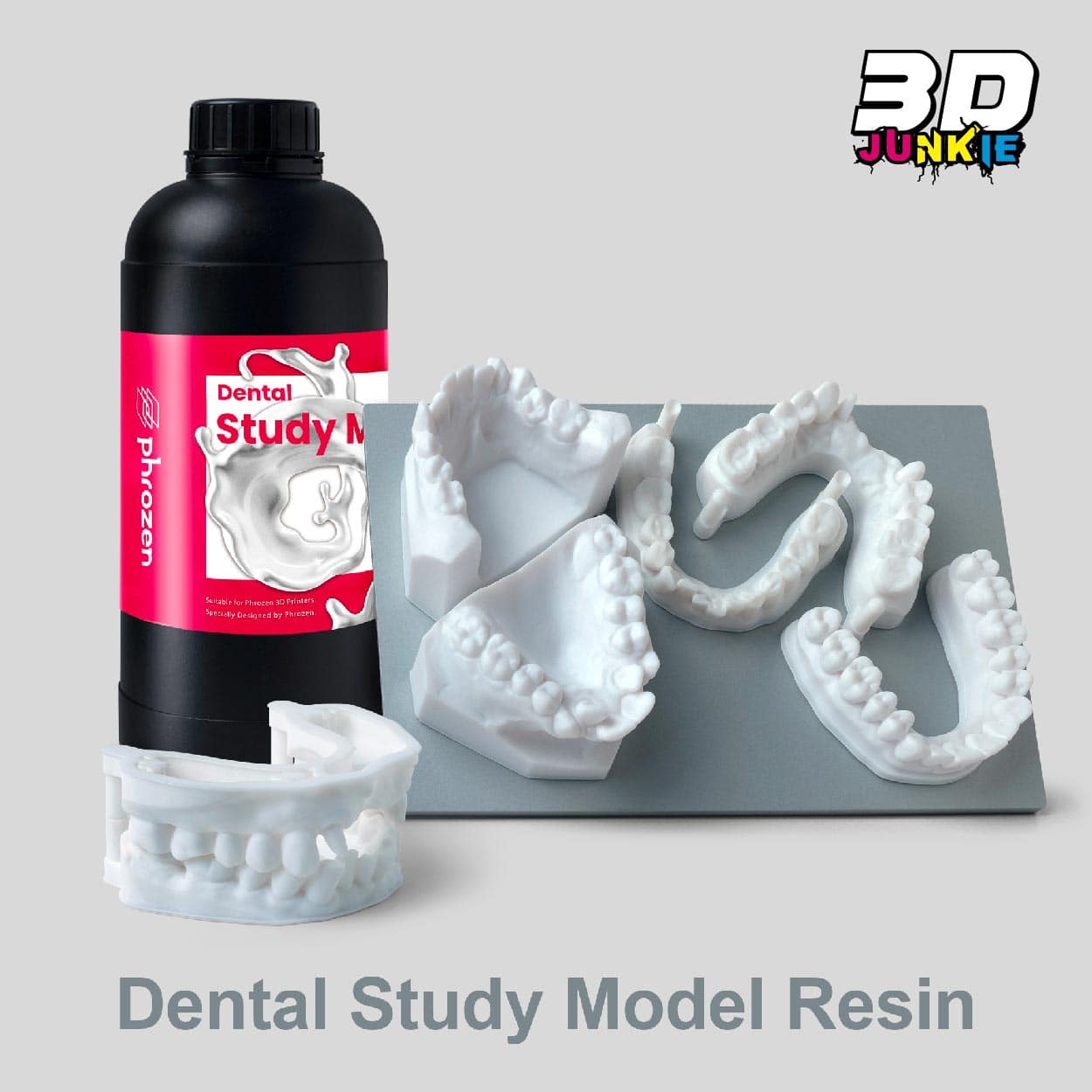 3D Junkie Phrozen 3D Printing Dental Ortho Study Resin