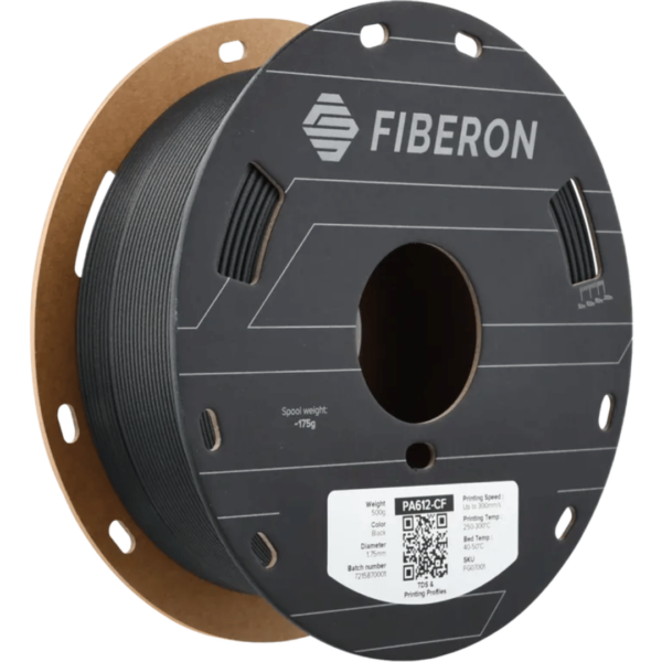 PolyMaker Fiberon PA612-CF15 (1.75mm, 0.5kg) Black