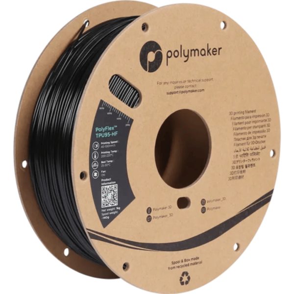 PolyMaker PolyFlex TPU95-HF (1.75mm, 1kg) Black