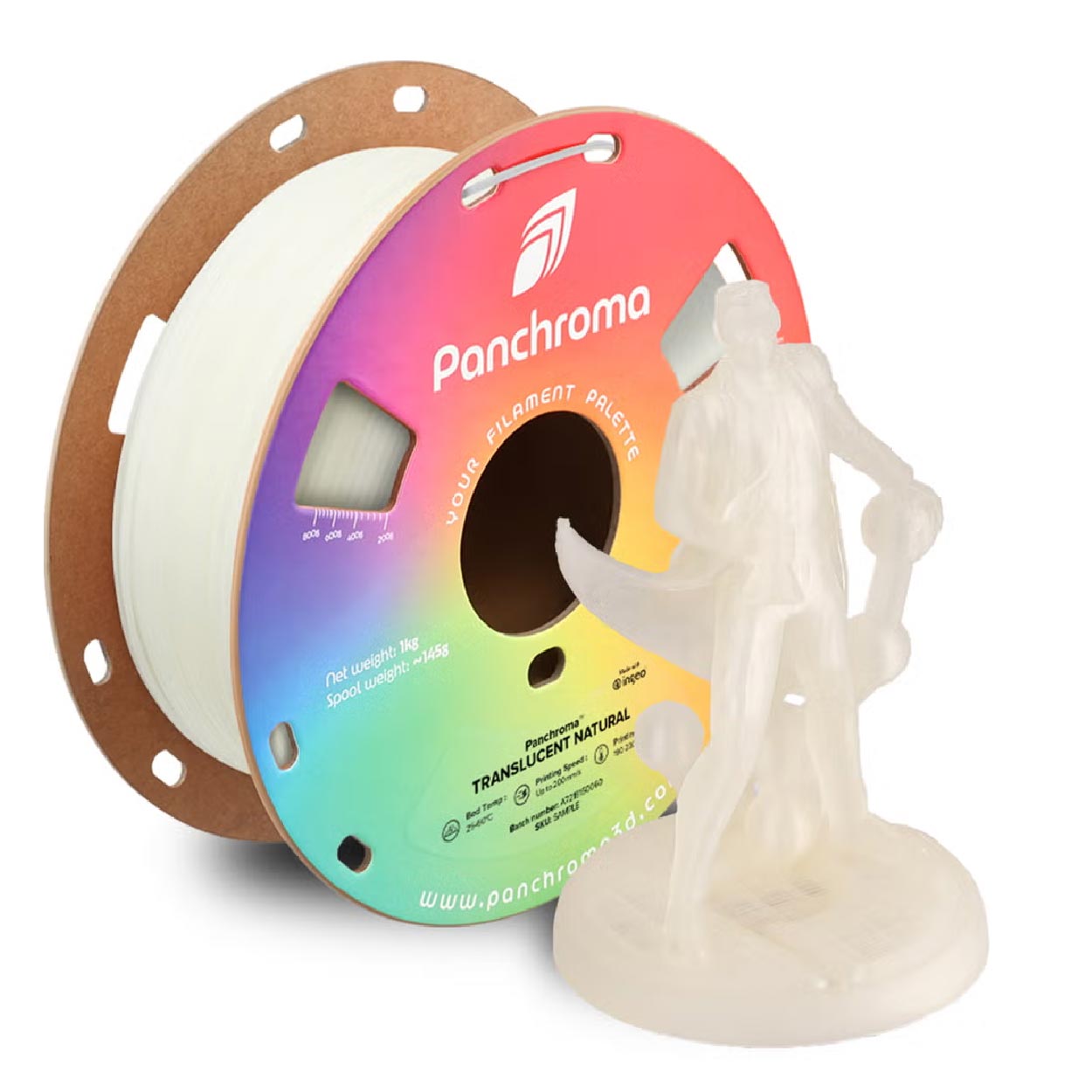 PolyMaker Panchroma PLA Translucent (1.75mm, 1kg) - Image 2